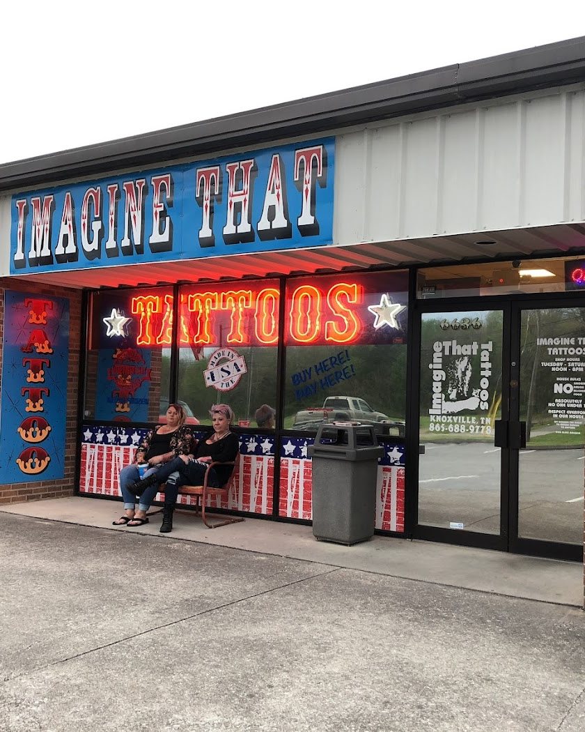 Imagine That Tattoos storefront on Maynardville Pike